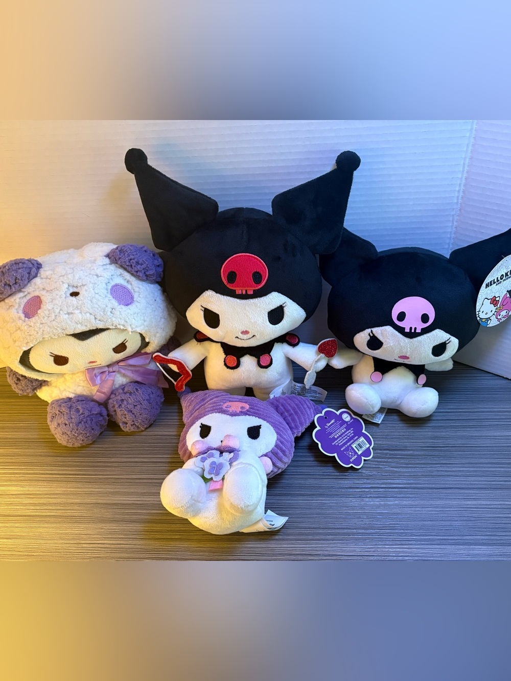 Sanrio Kuromi Plush Lot Hello Kitty Friends Spring Bouquet Panda 4pc